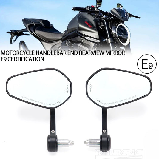 DINTCNC 2023 For MONSTER 950 937 MONSTER+ 696 796 821 1100 R Left Right Side Handlebar End Mirror Rotation Motorcycle Accessories