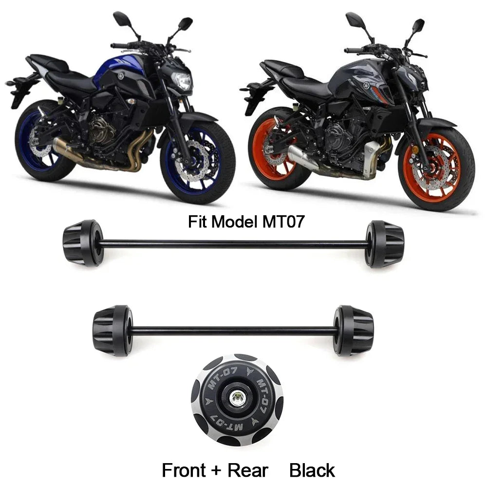 DINTCNC Rear Front Axle Fork Crash Slider For MT07 FZ07 MT09SP 2014-2024 MT09 FZ09 SP Motorbike Wheel Protector MT FZ 07 09 2022