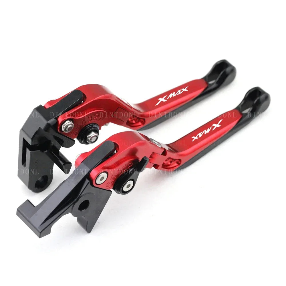 DINTCNC Front Rear Brake Lever For X-MAX 125 250 300 400 XMAX 2015-2022 MAX Handles Extendable Folding Accessories Adjust Tie Rod