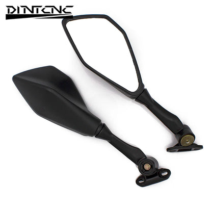 DINTCNC Universal for 3.5-5.5cm for Ninja 300 Ex300 Ninja Pp Mirror Housing Aluminum Alloy Pole Motorcycle Rearview Mirror