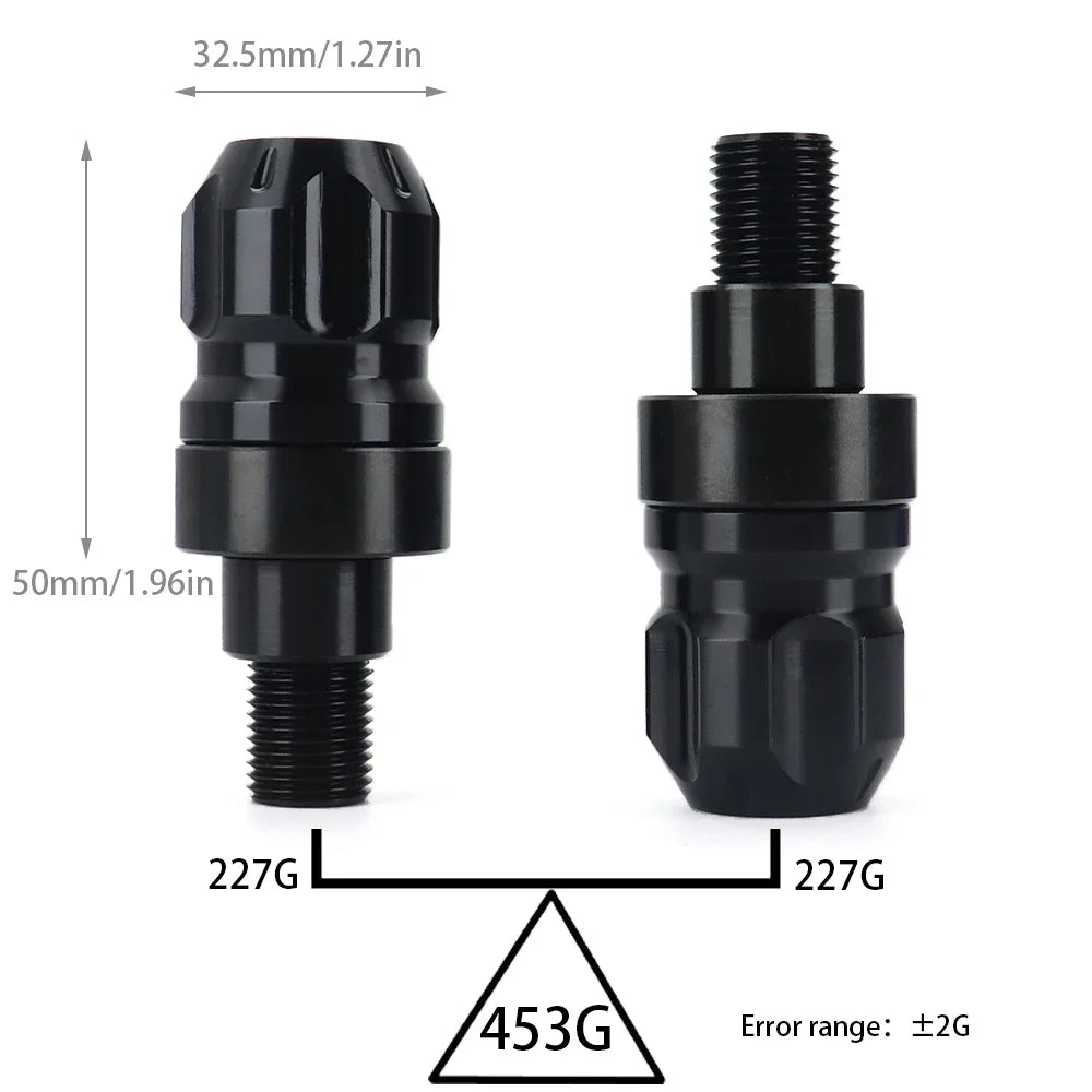 DINTCNC For MT07 MT09 MT10 FZ6 Left Right Balance XSR 700 900 XJ6 Motorcycle Accessories Grip Bar Heavy Duty Handlebar End 450G