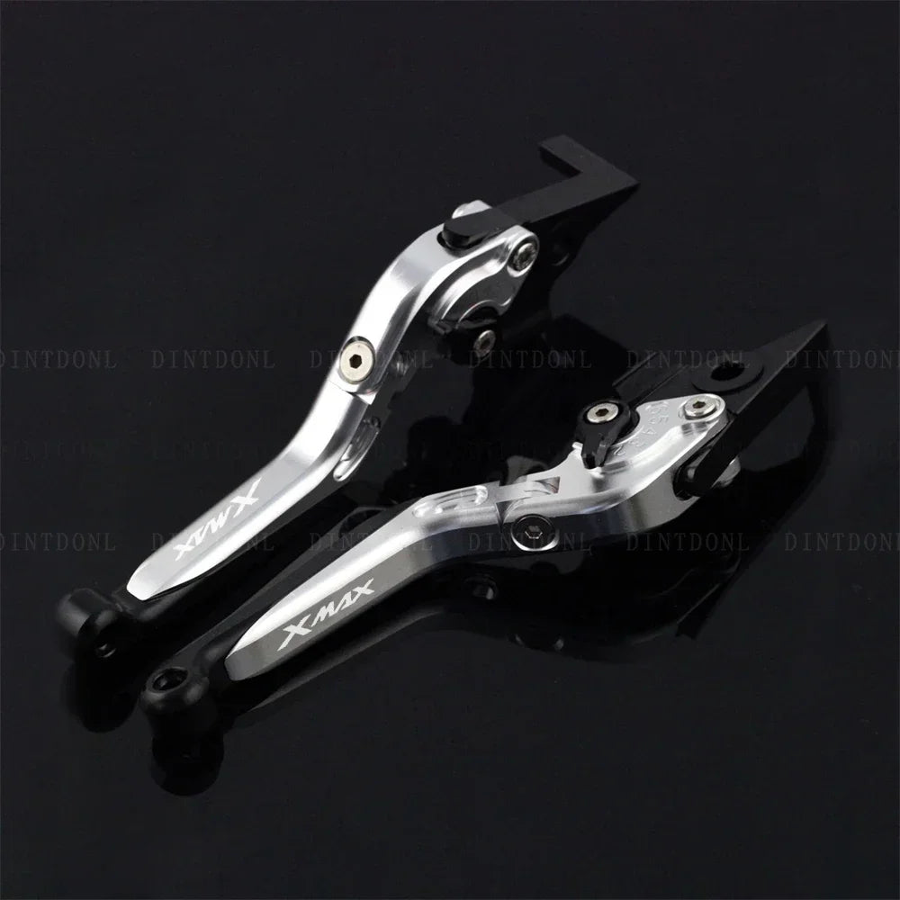 DINTCNC Front Rear Brake Lever For X-MAX 125 250 300 400 XMAX 2015-2022 MAX Handles Extendable Folding Accessories Adjust Tie Rod