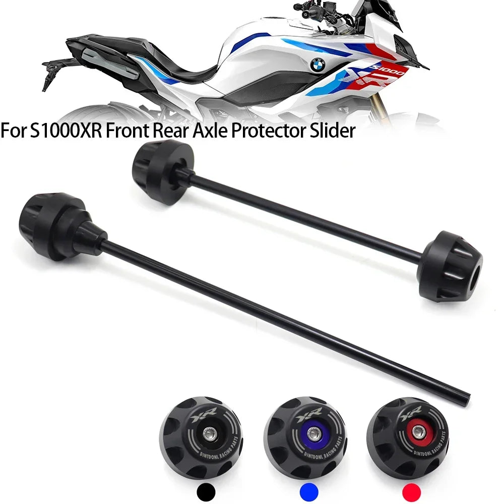 DINTCNC For MOTORRAD S1000XR 2015-2023 Rear Front Axle Fork Crash Slider Motorcycle Wheel Protector Accessories S1000 XR M 2020 2021