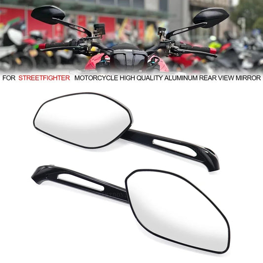 DINTCNC Motorcycle Rear View Mirror For Streetfighter V2 V4 V4S V4SP 2019 2020 2021 2022 848 Left Right Glass Lenses Accessories