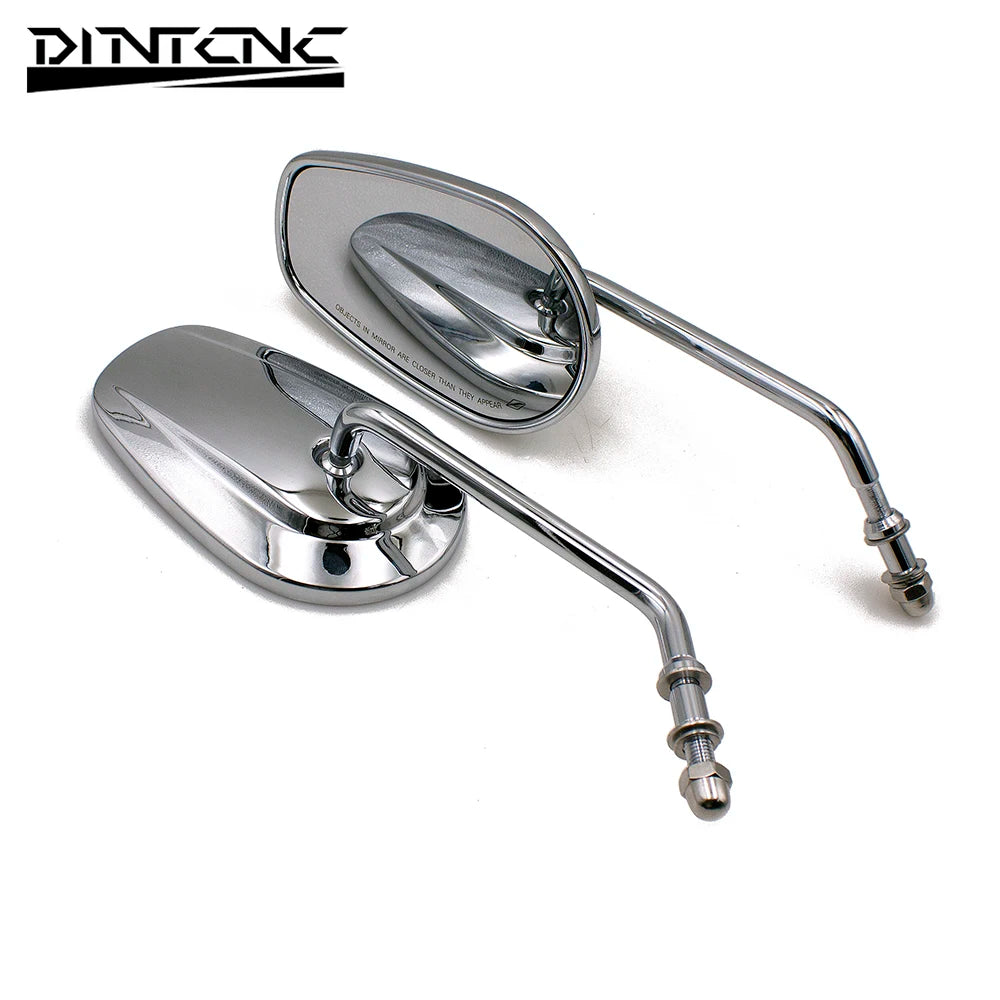 DINTCNC Universal for M10 for Dyna Electra Glide Fatboy Road King Softail Sportster 883 1200 Motorcycle Rearview Mirror