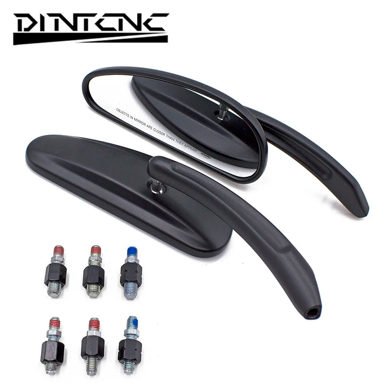 DINTCNC Universal for M10 for Softail Standard FXST Glide Electra Road Custom Dyna Touring Motorcycle Rearview Mirror Accessories