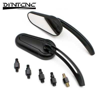 DINTCNC Universal for M8 M10 for Road King Touring XL 883 Sportster Fatboy Dyna FXDF FLSTF Springer Motorcycle Rearview Mirror