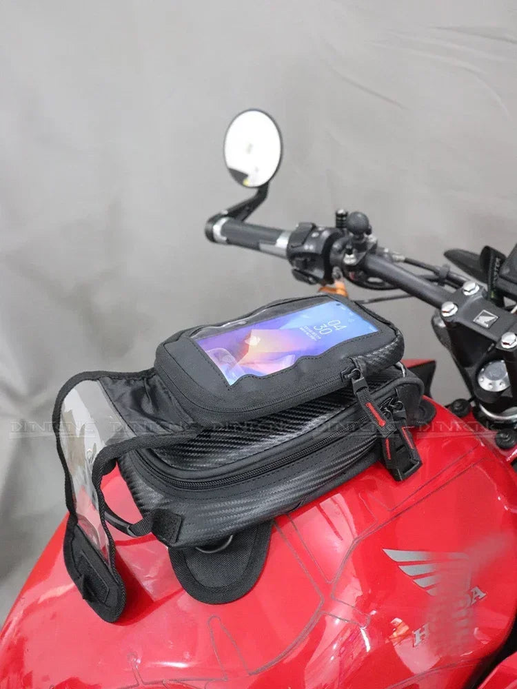 DINTCNC Motorcycle Magnetic Suction Type Quick-Release Tank Bag Waterproof Mobile Leg Waist Belt Backpack S1000RR V4 V2 MT09 MT10