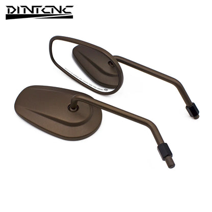 DINTCNC Universal for M10 for Dyna Electra Glide Fatboy Road King Softail Sportster 883 1200 Motorcycle Rearview Mirror