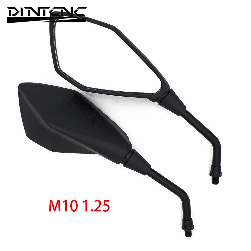 DINTCNC Universal for M10 for GSR 600 750 SV400 SV650 Motorcycle Special Shaped Rearview Mirror Wide Field of View Moto Parts