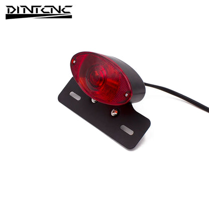 DINTCNC Universal Modified Motorcycle Brake License Plate Tail Light Bulb Tail Light Moto Equipments Parts