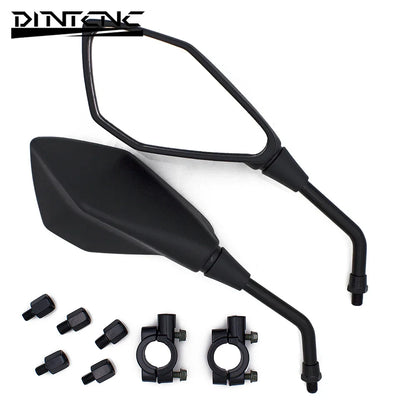 DINTCNC Universal for M10 for GSR 600 750 SV400 SV650 Motorcycle Special Shaped Rearview Mirror Wide Field of View Moto Parts