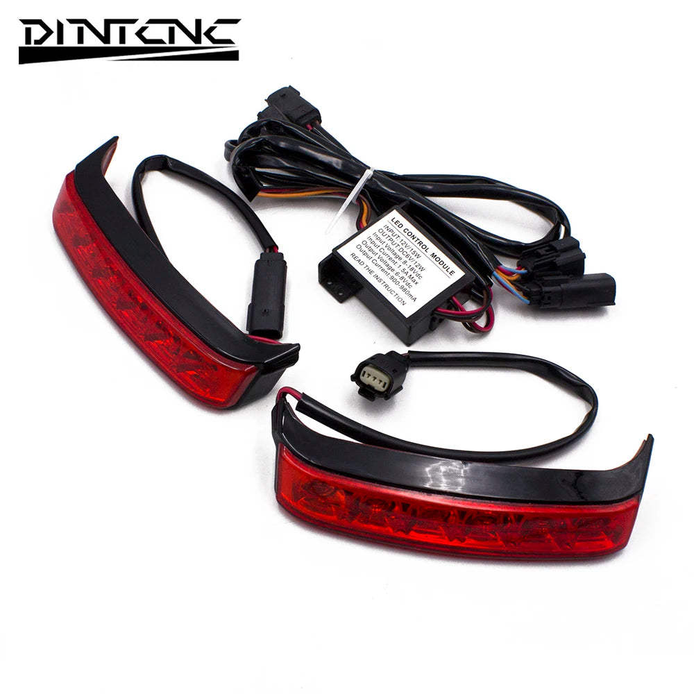 DINTCNC Universal for Motorcycle Tail Light Side Box Light Motorcycle Equipment Accessories Turn Signal Lights Brake Tail Light