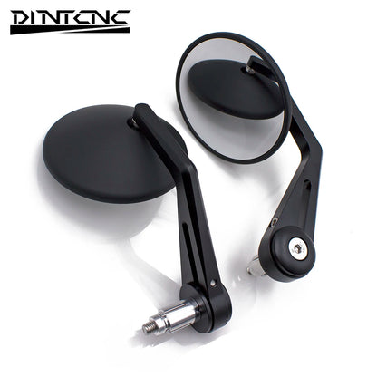 DINTCNC Universal for Moped Scooter for Motorcycle Modified Handlebar Mirror CNC Solid Large Field of View