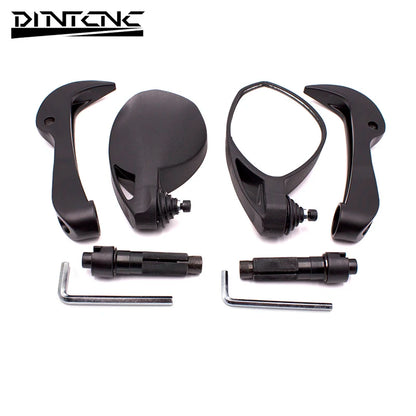 DINTCNC Universal for 7/8" 22mm Handlebars for F3 675 F4 1000 Rivale 800 Stradale 800 Motorcycles Convex Rear View Mirror