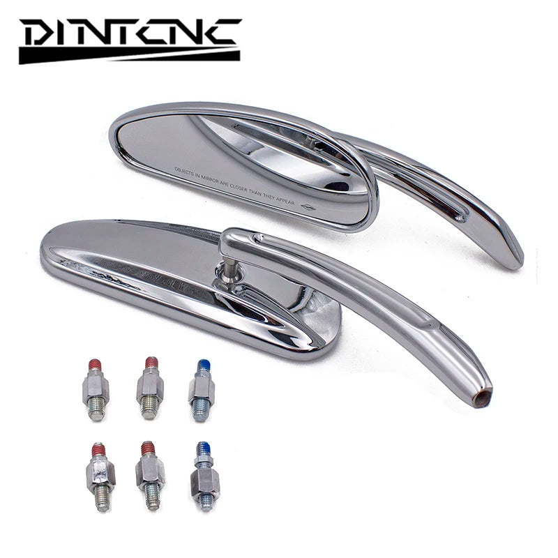 DINTCNC Universal for M10 for Softail Standard FXST Glide Electra Road Custom Dyna Touring Motorcycle Rearview Mirror Accessories