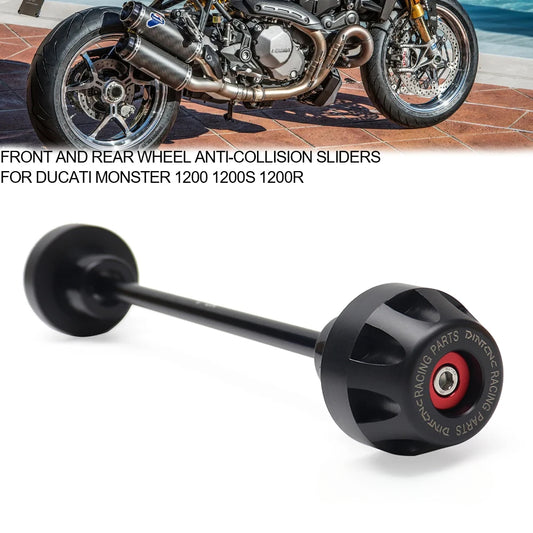 DINTCNC For MONSTER 1200 S 1200R Motorcycle Anti-Collision Fall Slider Front Rear Wheel Protect MONSTER1200 2014-2020 Accessories