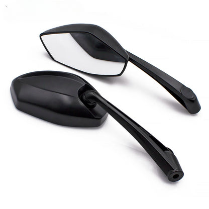 DINTCNC Universal for M8 M10 for GSR 750 GSR750 Motorcycle Modified Aluminum Alloy Rearview Mirror Convex Blue Anti Glare