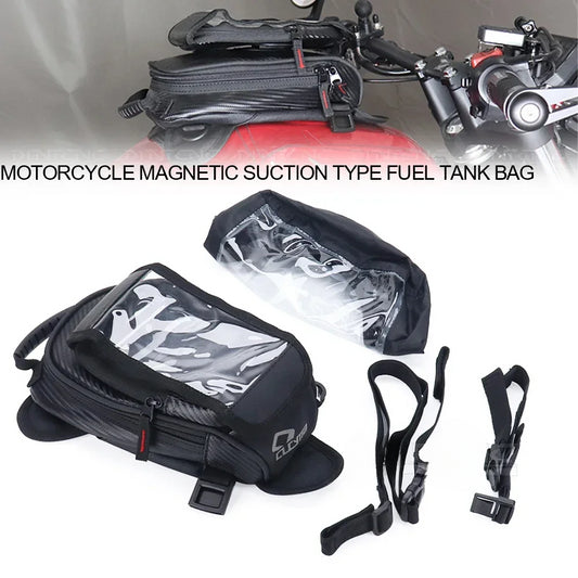 DINTCNC Motorcycle Magnetic Suction Type Quick-Release Tank Bag Waterproof Mobile Leg Waist Belt Backpack S1000RR V4 V2 MT09 MT10