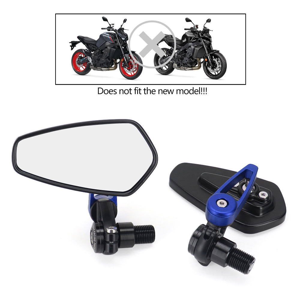 DINTCNC Handlebar End Mirror For MT07 MT09 MT10 SP XSR 700 900 Left Right Side Rotation FZ07 XSR700 MT10SP Motorcycle Accessories