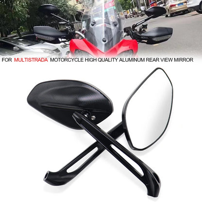 DINTCNC Motorcycle Rear View Mirror For Multistrada V4 Pikes Peak V2 950 1200 1260 S Enduro Left Right Glass Lenses Accessories