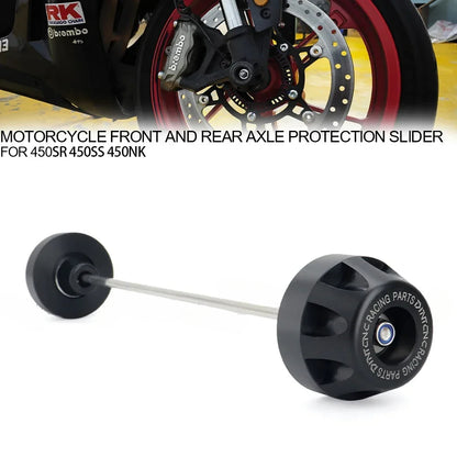 DINTCNC For 450SS 450NK 2023 Front Rear Axle Anti-Collision Slider Protector 450SR Motorcycle Wheel Fall Protect Accessories POM