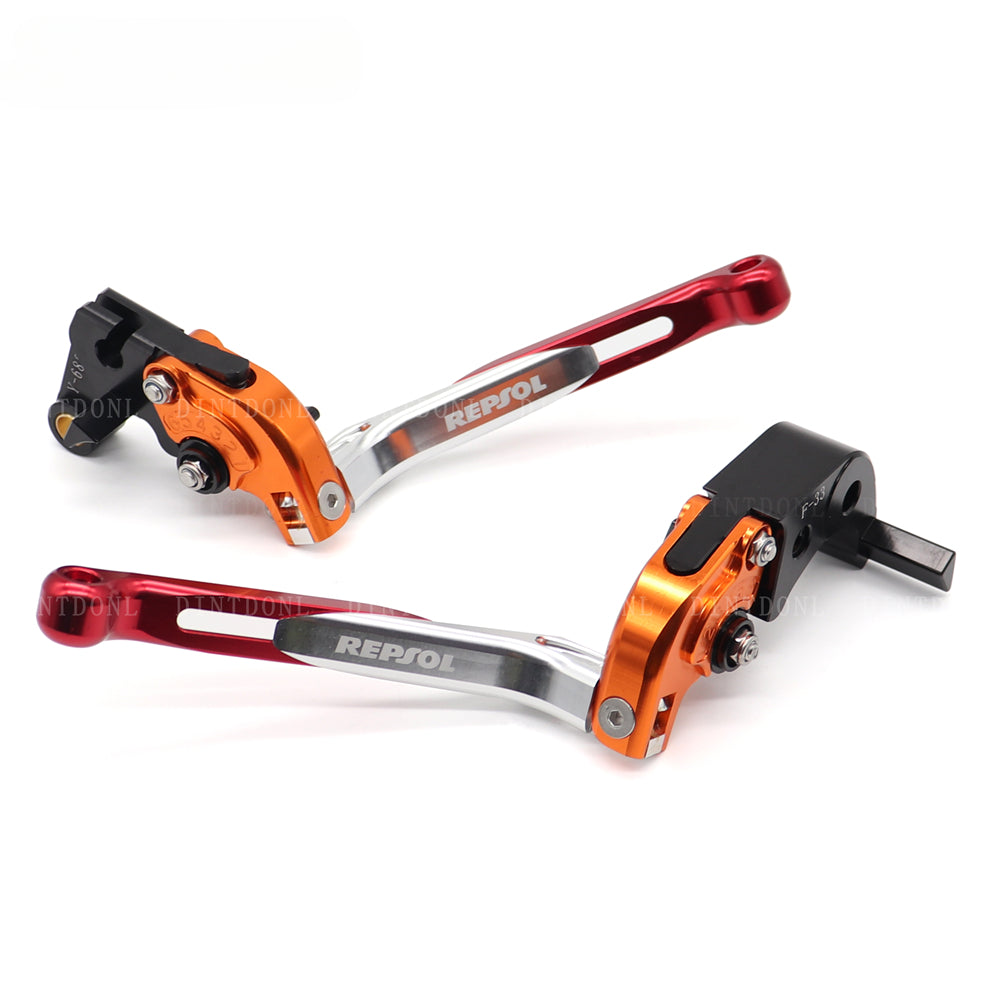 DINTCNC For CBR250R CBR300R CB300F CBR500R CB500F CB500X CB150R CB CBR Motorcycle CNC Folding Extendable Brake Clutch Lever REPSOL