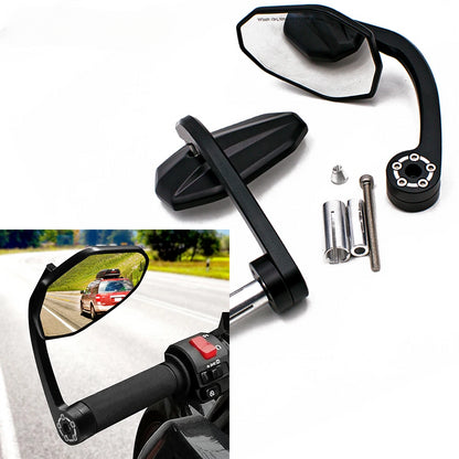 DINTCNC Universal for Motorcycle Modified Handlebar Mirror High Definition Large Field of View CNC Aluminum Alloy