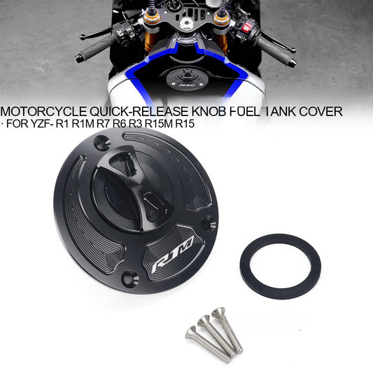 DINTCNC Fuel Gas Tank Cover For YZF R1 R1M R7 R6 R15 R15M R3 Quick Release Rotate Aluminum Oil Cap Racing Motorcycle Accessories